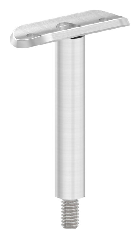 Stift Ø 14mm mit Handlaufanschlussplatte für Rohr 33,7mm, H: 78mm, V2A