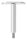 Stift Ø 14mm mit Handlaufanschlussplatte für Rohr 33,7mm, H: 78mm, V2A