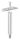Stift Ø 14mm mit Handlaufanschlussplatte für Rohr 33,7mm, H: 78mm, V2A