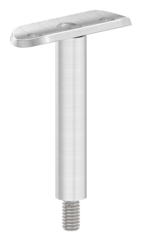 Stift Ø 14mm mit Handlaufanschlussplatte für Rohr 42,4mm, H: 78mm, V2A