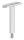 Stift Ø 14mm mit Handlaufanschlussplatte für Rohr 42,4mm, H: 78mm, V2A
