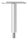 Stift Ø 14mm mit Handlaufanschlussplatte für Rohr 42,4mm, H: 78mm, V2A