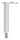 Stift Ø 14mm mit 90° Handlaufanschlussplatte für Rohr 42,4mm, H: 78mm, V2A