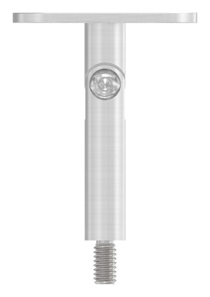 Gelenkstift mit Handlaufanschlussplatte, Stift Ø 14mm, Handlaufanschlussplatte: flach, H: 78mm, V2A