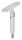 Gelenkstift mit Handlaufanschlussplatte, Stift Ø 14mm, Handlaufanschlussplatte: flach, H: 78mm, V2A
