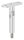 Gelenkstift mit Handlaufanschlussplatte, Stift Ø 14mm, Handlaufanschlussplatte: flach, H: 78mm, V2A