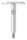 Gelenkstift mit Handlaufanschlussplatte, Stift Ø 14mm, Handlaufanschlussplatte für Rohr 33,7mm, H: 78mm, V2A