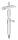 Gelenkstift mit Handlaufanschlussplatte, Stift Ø 14mm, Handlaufanschlussplatte für Rohr 33,7mm, H: 78mm, V2A