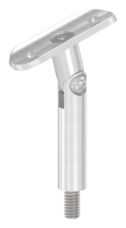 Gelenkstift mit Handlaufanschlussplatte, Stift Ø 14mm, Handlaufanschlussplatte für Rohr 42,4mm, H: 78mm, V2A