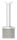 Rohrabschlussstopfen mit Stift und Handlaufanschlussplatte aus einem Teil, für Rohr 42,4x2,0mm, zum Einkleben, Stift Ø 14mm, Handlaufanschlussplatte für Rohr 42,4mm mit versetzten Bohrungen, H: 80mm, V2A