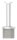Handlaufstütze mit Handlaufanschlussplatte aus einem Teil, für Rohr 42,4x3,0mm, zum Einkleben, Stift Ø 14mm, Handlaufanschlussplatte für Rohr 42,4mm mit versetzten Bohrungen, H: 80mm, V2A