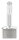 Rohrabschlussstopfen mit 135° gebogenem Stift, für Rohr 42,4x2,5mm, zum Einkleben, Stift Ø 14mm, zum Anschweißen, H: 67mm, V2A