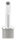 Rohrabschlussstopfen mit 135° gebogenem Stift, für Rohr 33,7x2,0mm, zum Einkleben, Stift Ø 12mm, oben Innengewinde M6, H: 67mm, V2A