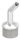 Rohrabschlussstopfen mit 135° gebogenem Stift, für Rohr 42,4x2,0mm, zum Einkleben, Stift Ø 14mm, oben Innengewinde M6, H: 67mm, V2A