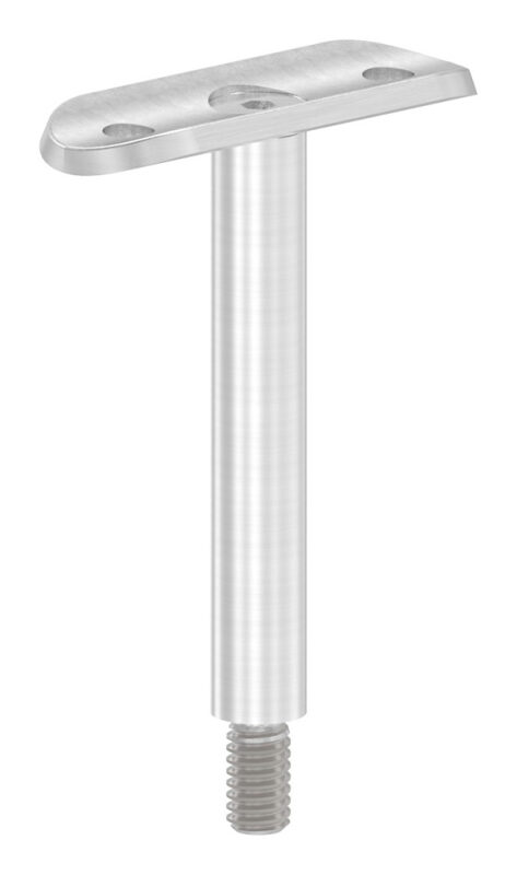 Stift Ø 12mm mit Handlaufanschlussplatte für Rohr 42,4mm, H: 78mm, V2A