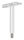 Stift Ø 12mm mit Handlaufanschlussplatte für Rohr 42,4mm, H: 78mm, V2A