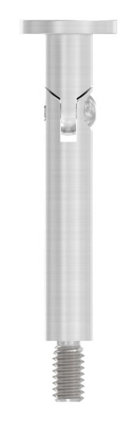 Gelenkstift Ø 12mm mit gerader Handlaufanschlussplatte, H: 78mm, V2A