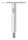 Gelenkstift Ø 12mm mit gerader Handlaufanschlussplatte, H: 78mm, V2A