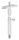 Gelenkstift Ø 12mm mit Handlaufanschlussplatte für Rohr 42,4mm, H: 78mm, V2A