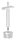 Rohrabschlussstopfen mit Stift und Handlaufanschlussplatte, Rohrabschlussstopfen für Rohr 42,4x2,0mm, zum Einkleben, Stift Ø 14mm, Handlaufanschlussplatte für Rohr 42,4mm, H: 81mm, V2A