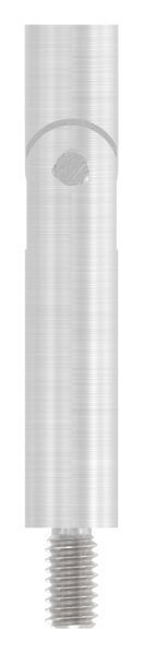 Gelenkstift Ø 14mm, L: 76mm, mit Außengewinde M8x15mm, oben Innengewinde M6x15mm, V2A