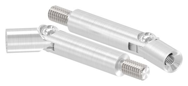 Gelenkstift Ø 12mm, L: 68mm, mit Außengewinde M8x15mm, oben Innengewinde M6x15mm, V2A