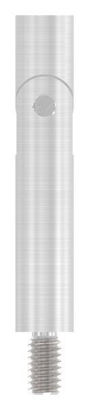 Gelenkstift Ø 14mm, 360° drehbar und 140° verstellbar, L: 76mm, mit Außengewinde M8x15mm, oben Innengewinde M6x12mm, V4A