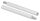 Stift Ø 12mm, L: 120mm, mit Außengewinde M8x15mm, oben Innengewinde M6x15mm, V2A