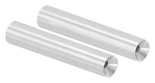 Stift Ø 14mm, L: 75mm, mit 2x Innengewinde M6x15mm, V2A