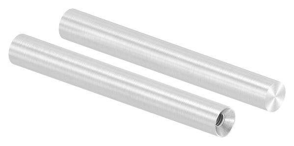 Stift Ø 12mm, L: 100mm, mit Innengewinde M6x15mm, oben zum Anschweißen, V2A