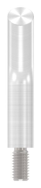 Stift Ø 12mm, L: 60mm, 135° gebogen, mit Außengewinde M8x15mm, oben zum Anschweißen, V2A