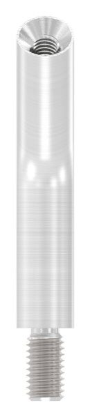 Stift Ø 12mm, L: 60mm, 135° gebogen, mit Außengewinde M8x15mm oben Innengewinde M6x20mm, V2A