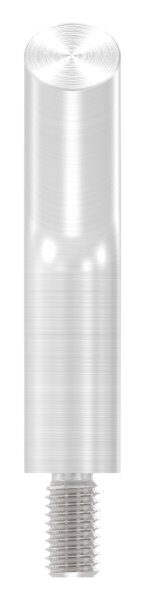 Stift Ø 14mm, L: 60mm, 135° gebogen, mit Außengewinde M8x15mm, oben zum Anschweißen, V2A