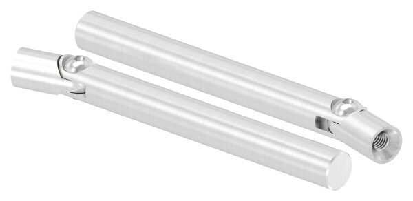 Stift Ø 12mm mit Gelenk, L: 120mm, mit Innengewinde M6x15mm, oben zum Anschweißen, V2A