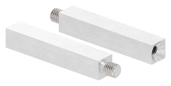 Stift aus 12x12mm, L: 68mm, mit Außengewinde...