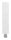 Stift aus 14x14mm, L: 68mm, mit Außengewinde M8x9mm, oben Innengewinde M6x15mm, V2A