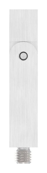Gelenkstift aus 14x14mm, L: 68mm, mit Außengewinde M8x9mm, oben Innengewinde M6x15mm, V2A