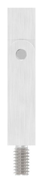 Gelenkstift aus 14x14mm um 360° drehbar, L: 68mm, mit Außengewinde M8x12mm, oben Innengewinde M6x15mm, V2A