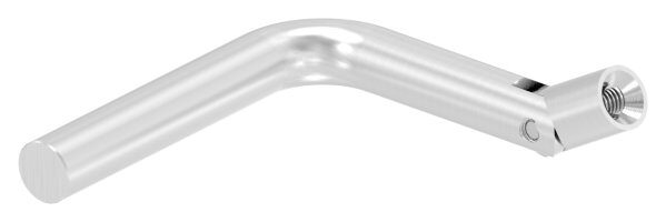 Bügel Ø 12mm, mit Gelenk, Schenkellänge: 75x75mm, 90° gebogen, mit Innengewinde M6x10mm, V2A