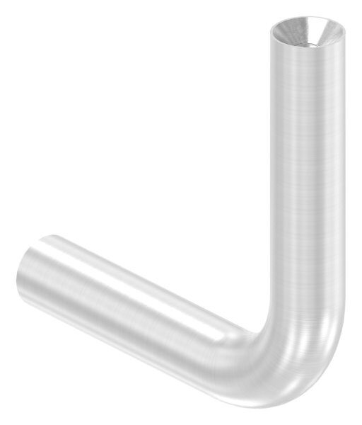 Bügel Ø 14mm, Schenkellänge: 75x75mm, 90° gebogen, mit Innengewinde M8x20mm und M6x15mm, V2A