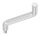 Bügel Ø 14mm, 2x 30° gebogen, H: 100mm, Achsabstand: 70mm, 1x Außengewinde M8x15, oben zum Anschweißen, V2A