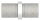 Verbindungsstück für Rohr 21,3 x 2,0mm zum Stecken und Kleben, Länge: 45mm, V2A