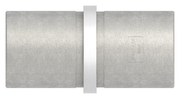 Verbindungsstück für Rohr 33,7x2,0mm zum Stecken und Kleben, L: 65mm, V2A