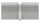 Verbindungsstück für Rohr 33,7x2,0mm zum Stecken und Kleben, L: 65mm, V2A