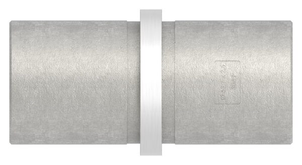 Verbindungsstück für Rohr 33,7x2,5mm zum Stecken und Kleben, L: 65mm, V2A