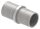 Verbindungsstück für Rohr 33,7x2,5mm zum Stecken und Kleben, L: 65mm, V2A