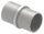 Verbindungsstück für Rohr 42,4x2,5mm zum Stecken und Kleben, L: 65mm, V2A