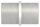 Verbindungsstück für Rohr 42,4x2,5mm zum Stecken und Kleben, L: 65mm, V2A