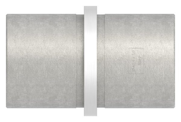 Verbindungsstück für Rohr 42,4x3,0mm zum Stecken und Kleben, L: 65mm, V2A