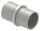 Verbindungsstück für Rohr 42,4x3,0mm zum Stecken und Kleben, L: 65mm, V2A